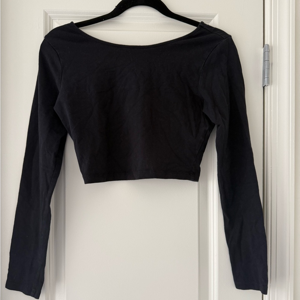 Forever 21 Cropped Long Sleeve Shirt